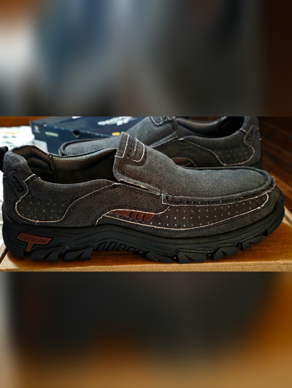 Men's Outdoor Slip-On Loafers - Gray